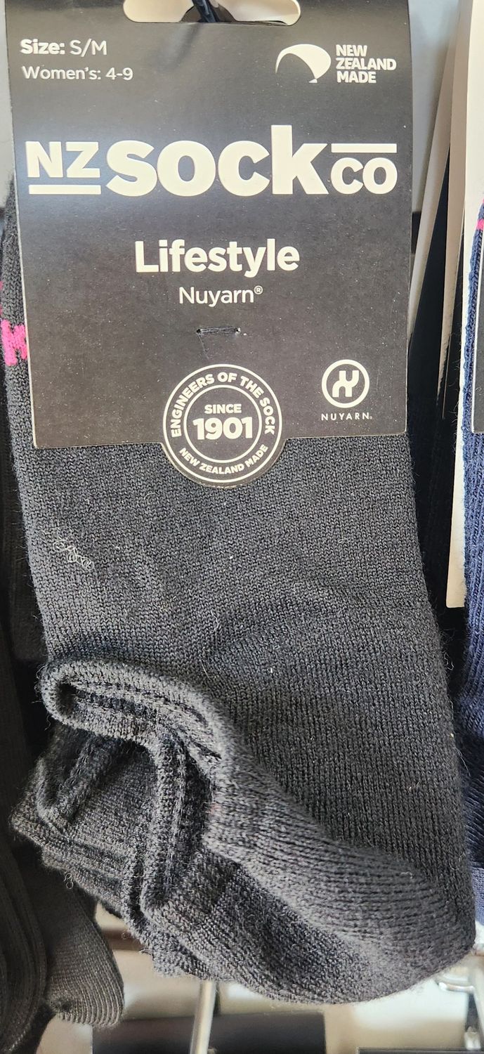 NZ Lifestyle Nuyarn Sock F2001 Size S/M