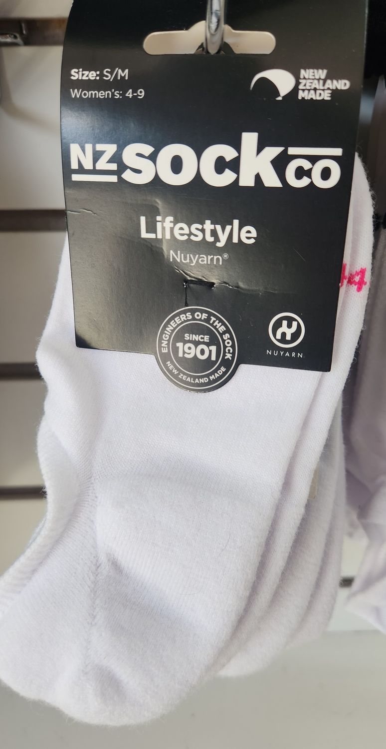 NZ Lifestyle NuYarn Heel &amp; Toe Reinforced Sock F2001 Size S/M