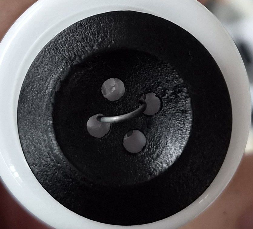 Black Wooden 23mm Button