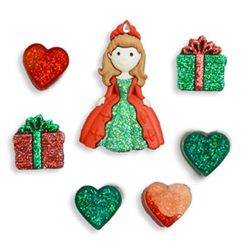 Creative Button Pack - A Princess for Christmas