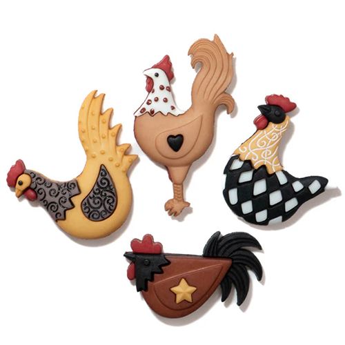 Creative Button Pack - Hen House