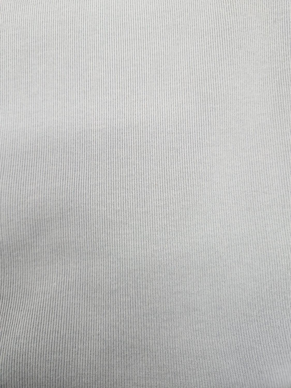 Light Grey Ribbing Fabric Remnant 5m Total x 110cm Wide Tube
