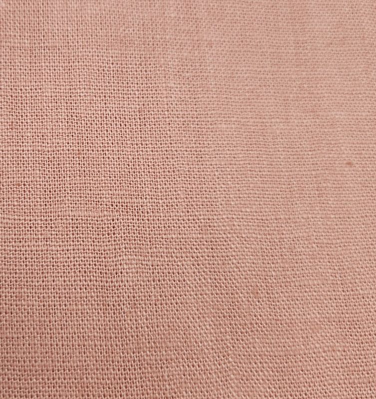 Pink Apricot Linen Fabric Remnant 4m Total