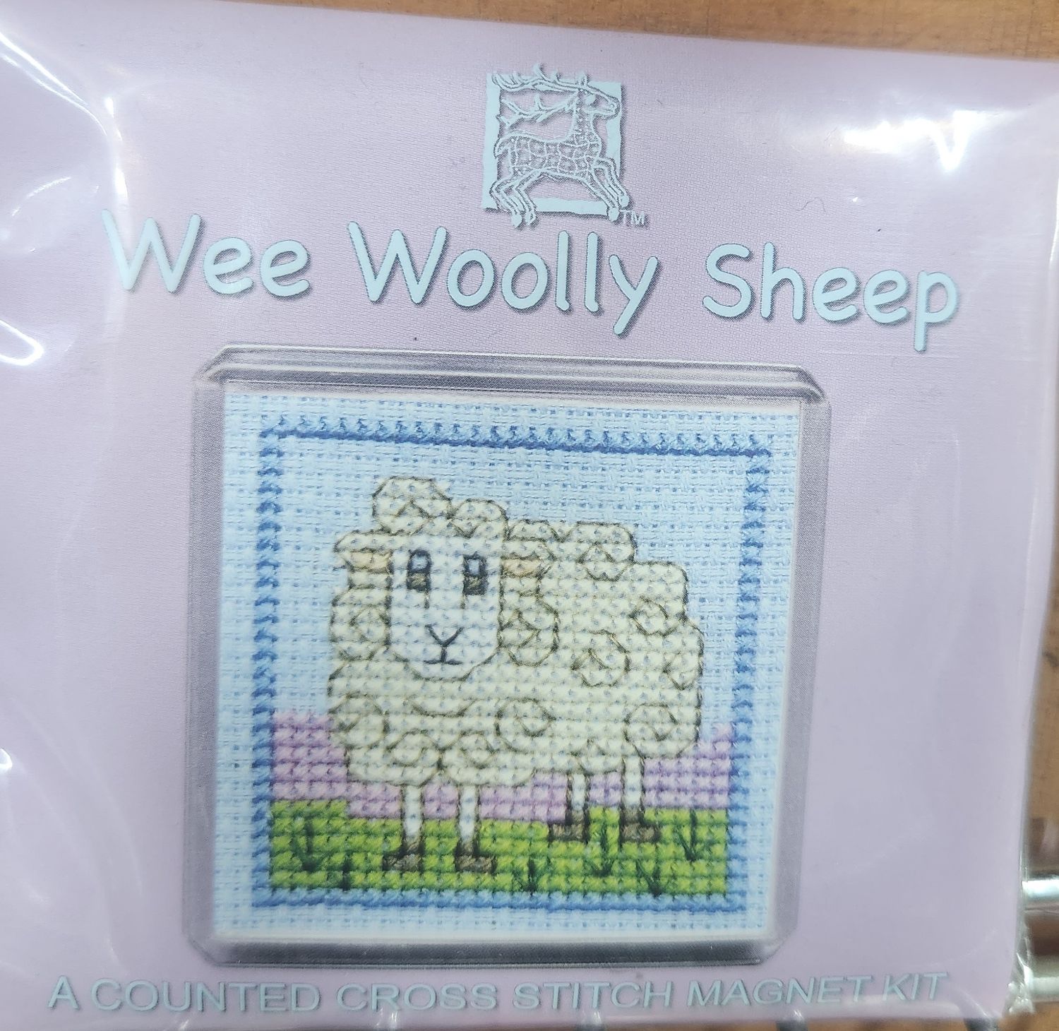 Cross Stitch Kit - Woolly Sheep Magnet