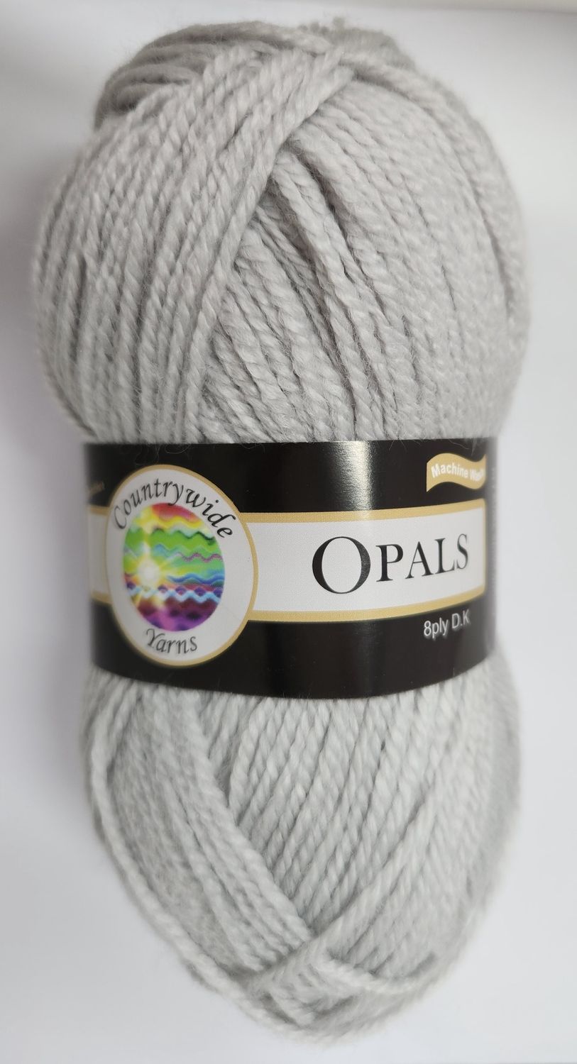 Countrywide Opals 8ply DK 50g Acrylic Colour 49 Silver