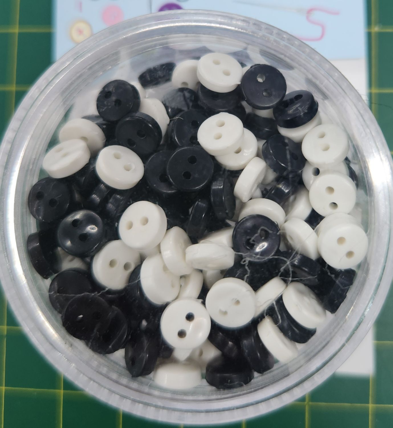 Creative Button Pack - Black/White Mini
