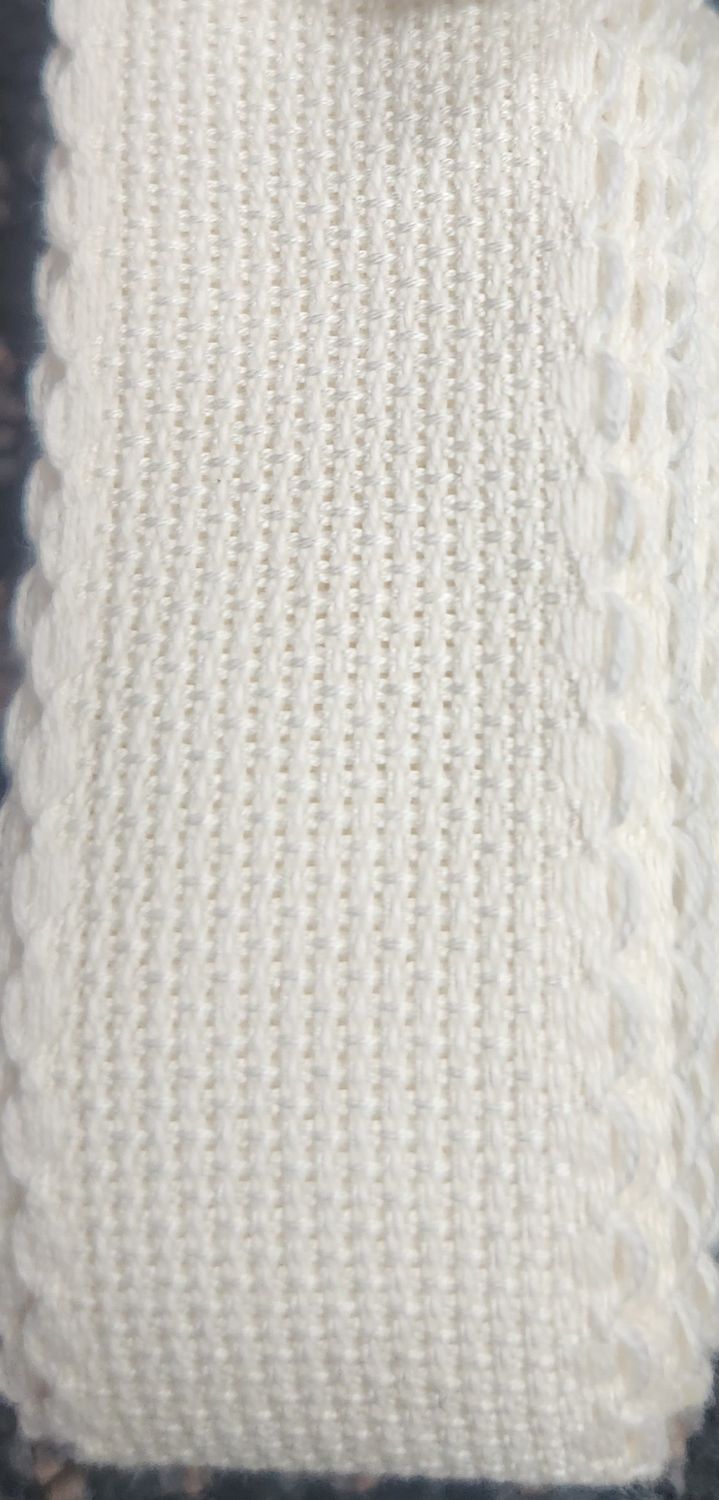 Zweigart Aida Band 16 Count Colour Cream  30mm Width