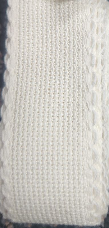 Zweigart Aida Band 16 Count Colour Cream  30mm Width