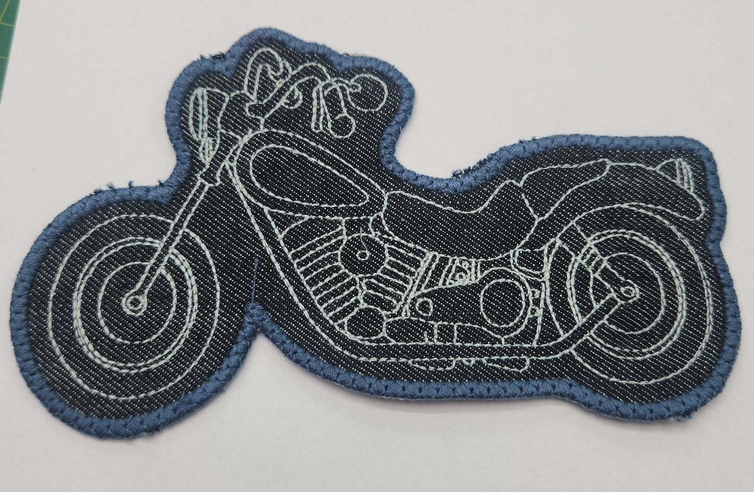 Locally Handmade Motif Denim Motorbike