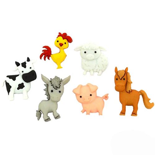 Creative Buttons In The Barnyard
