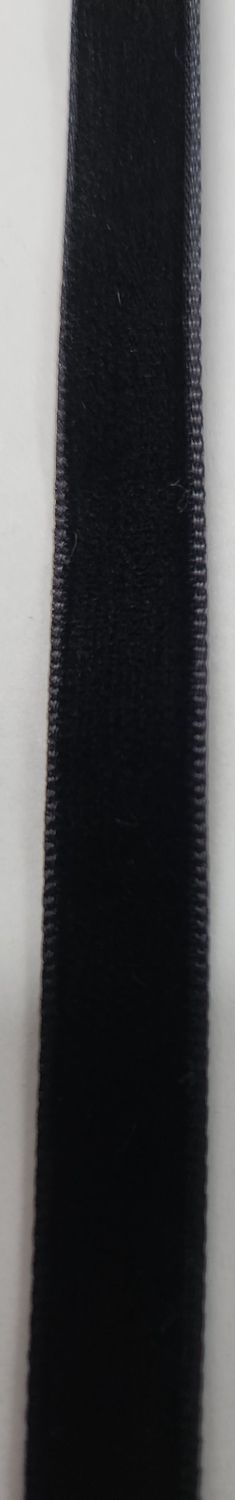 Black Velvet Ribbon 10mm Width, Price per metre