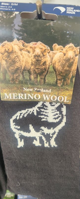 NZ Merino Wool Socks - Sheep Themed Size S/M