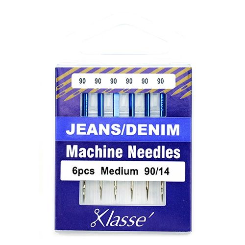 Klasse Sewing Machine Needle Jeans Mix 100/110 x 6pcs