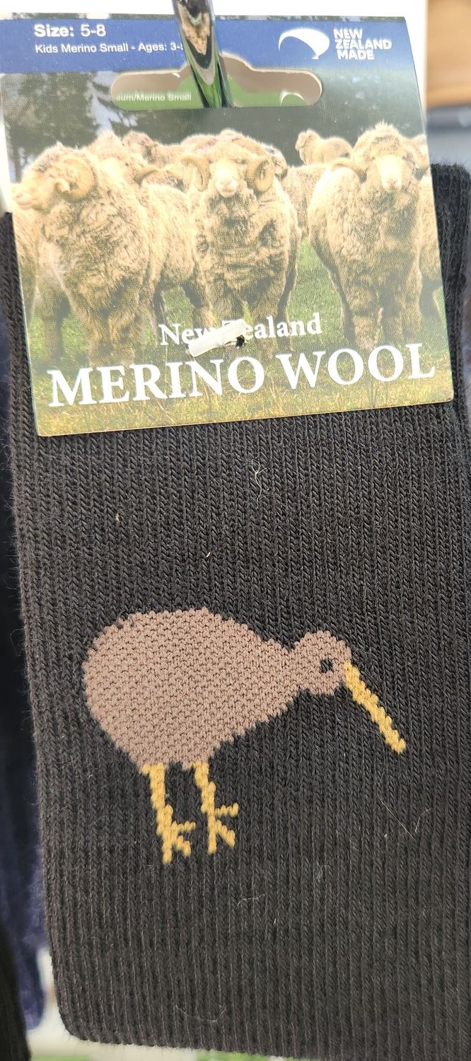 NZ Merino Socks - Childrens Kiwi Socks Size 5-8