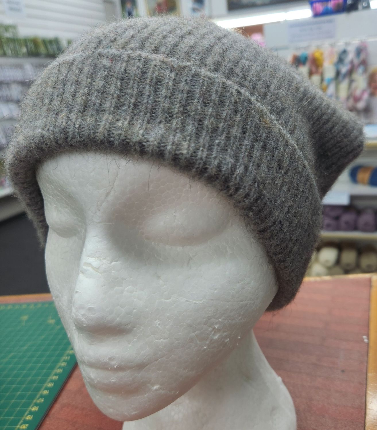 NZ Possum Merino Silk Beanie - Grey