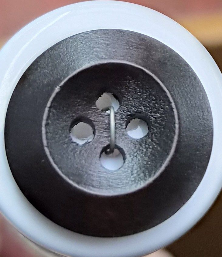 Natty Notions Tan 23mm Button