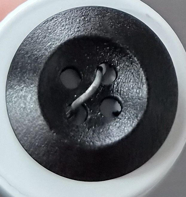 Black Wooden 18mm Button