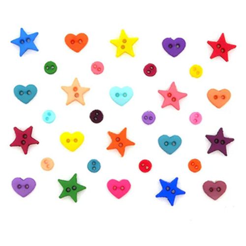 Creative Button Pack - Micro Mini Shapes Multi