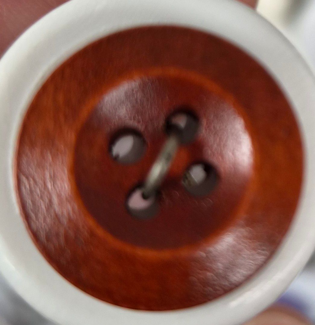 Naty Notions Brown 18mm button