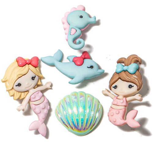 Creative Button Pack - Mermaid Kisses