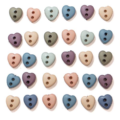 Creative Button Pack - Micro Hearts Romance