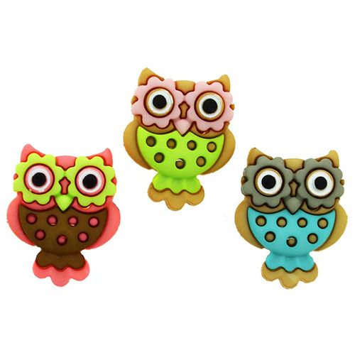 Creative Button Pack - Retro Owls