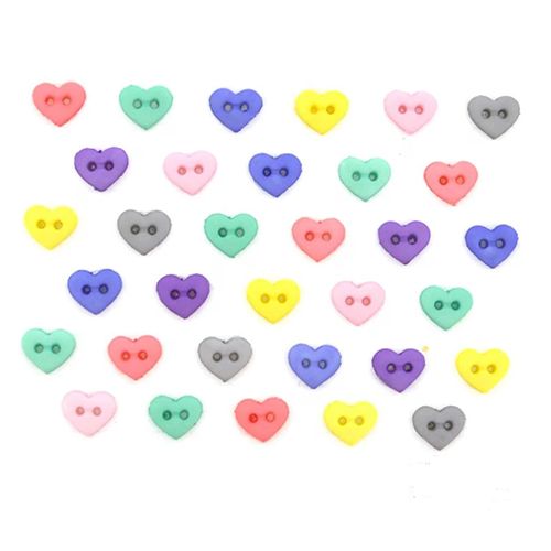 Creative Button Pack - Micro Hearts Baby Girl Palette