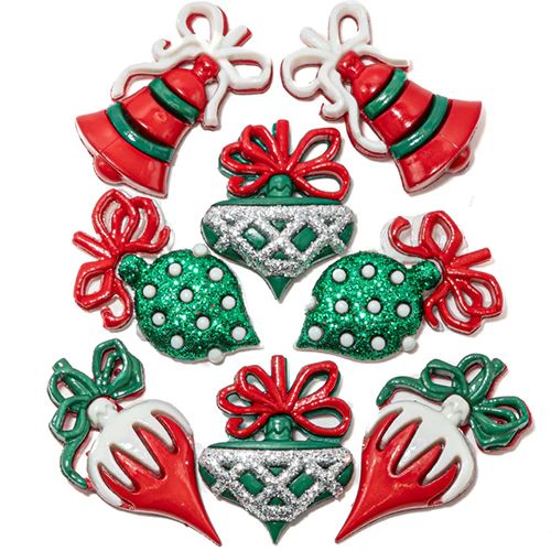 Creative Button Pack - Christmas Ornaments