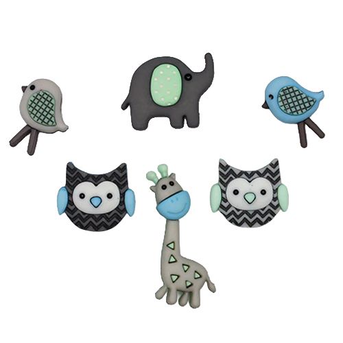 Creative Button Pack - Jungle Baby