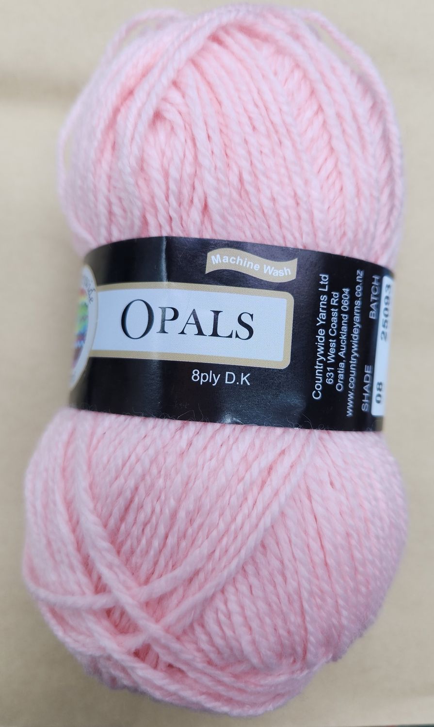 Countrywide Opals 8ply DK 50g Acrylic Colour 08 Pink