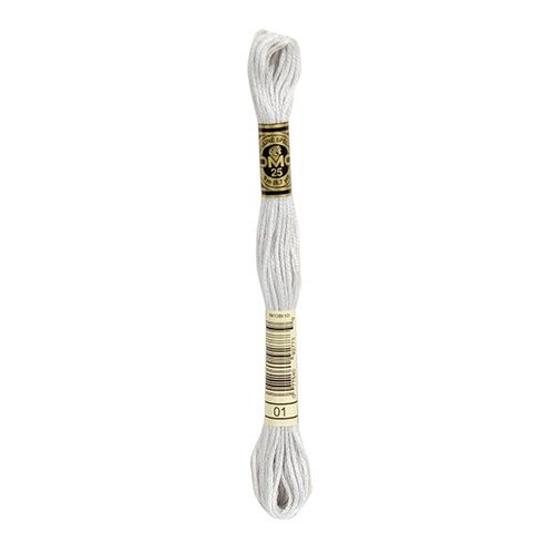 DMC Stranded Cotton Pearl Skein 8m Colour  01