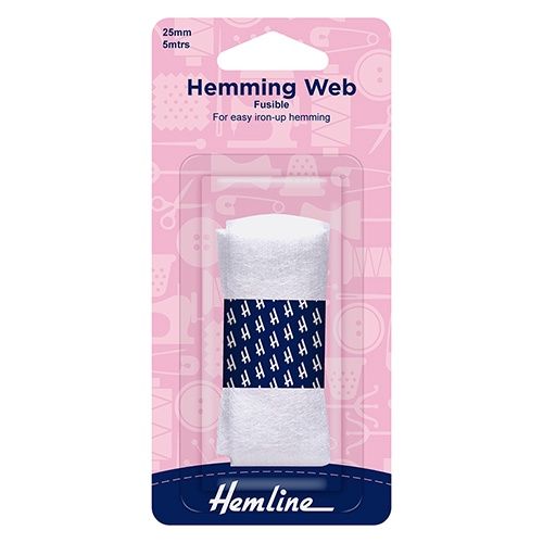 Hemming Web Fusible 25mm 5m White
