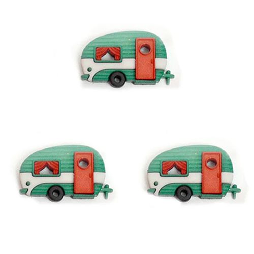 Creative Button Pack - Holiday Camper