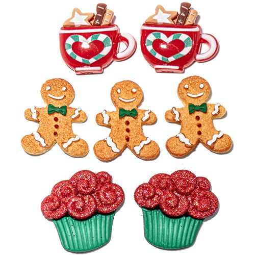 Creative Button Pack - Christmas Cookies and Cocoa