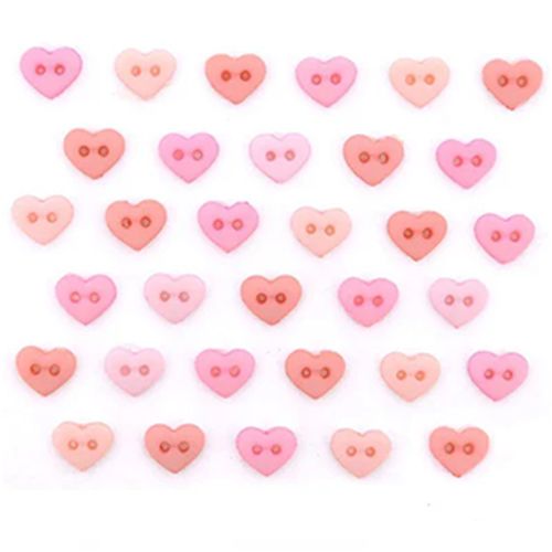 Creative Button Pack - Micro Hearts Rose