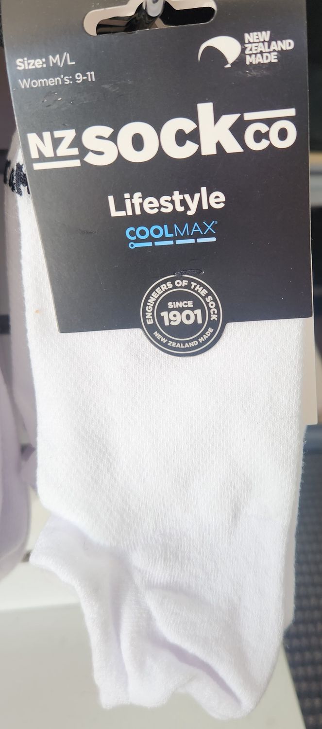 NZ Lifestyle Coolmax Cotton Sock F451 Size M/L