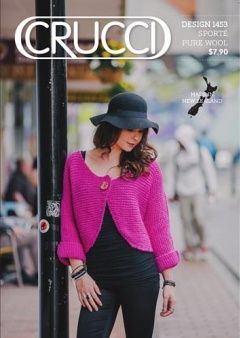 Crucci Pattern - Sporte One Button Cardigan Design 1453