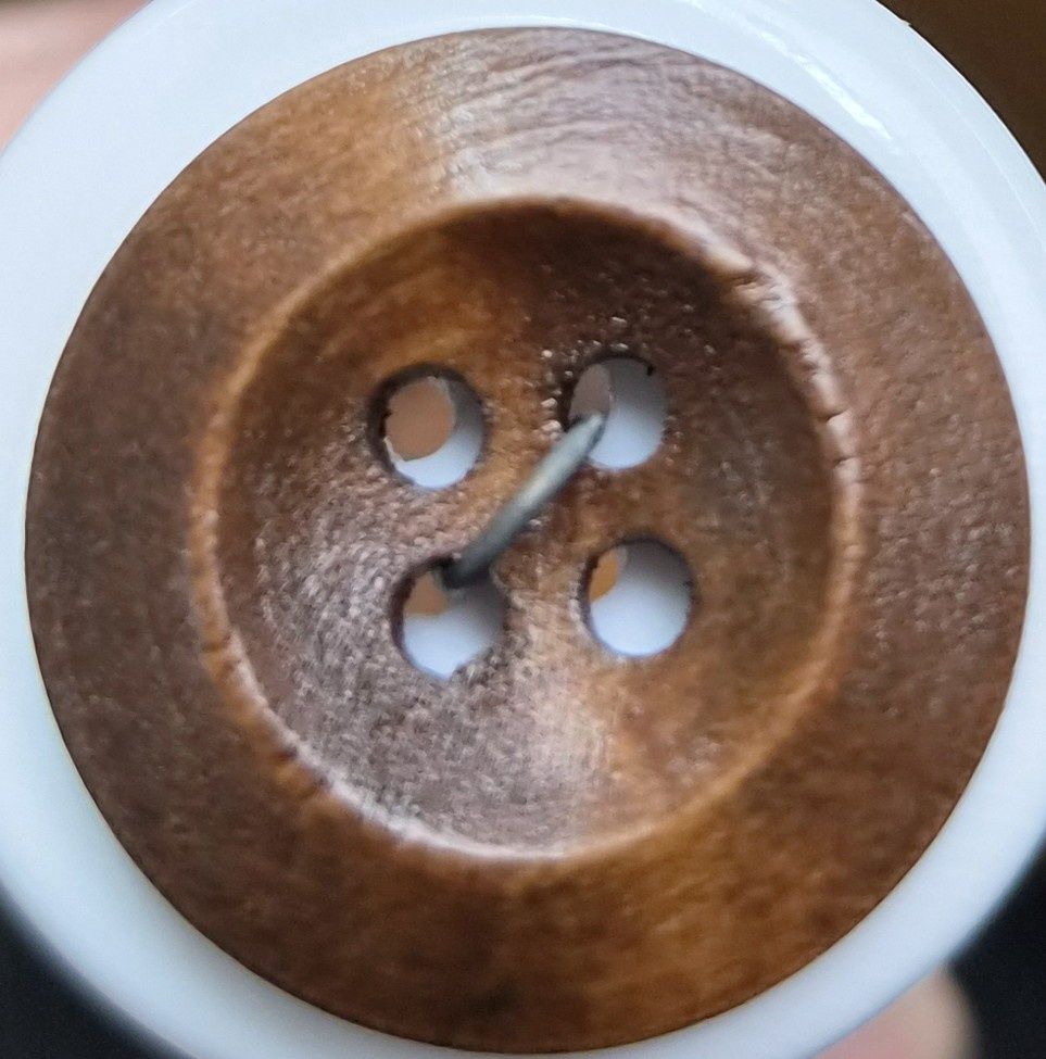 Natty Notions Dark Brown Button 23mm