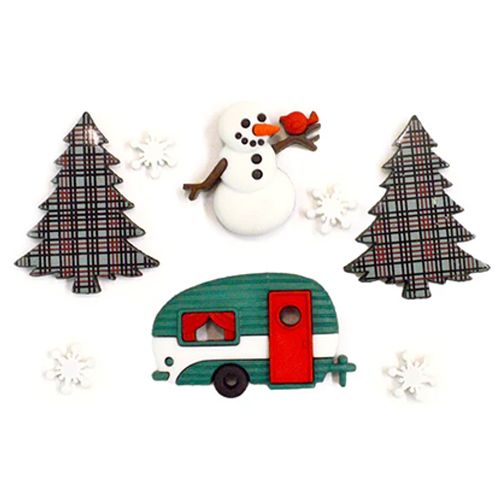 Creative Button Pack - Merry Campers