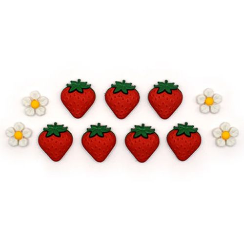 Creative Button Pack - Fresh Strawberries