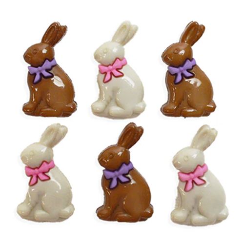 Creative Button Pack - Chocolate Bunnies