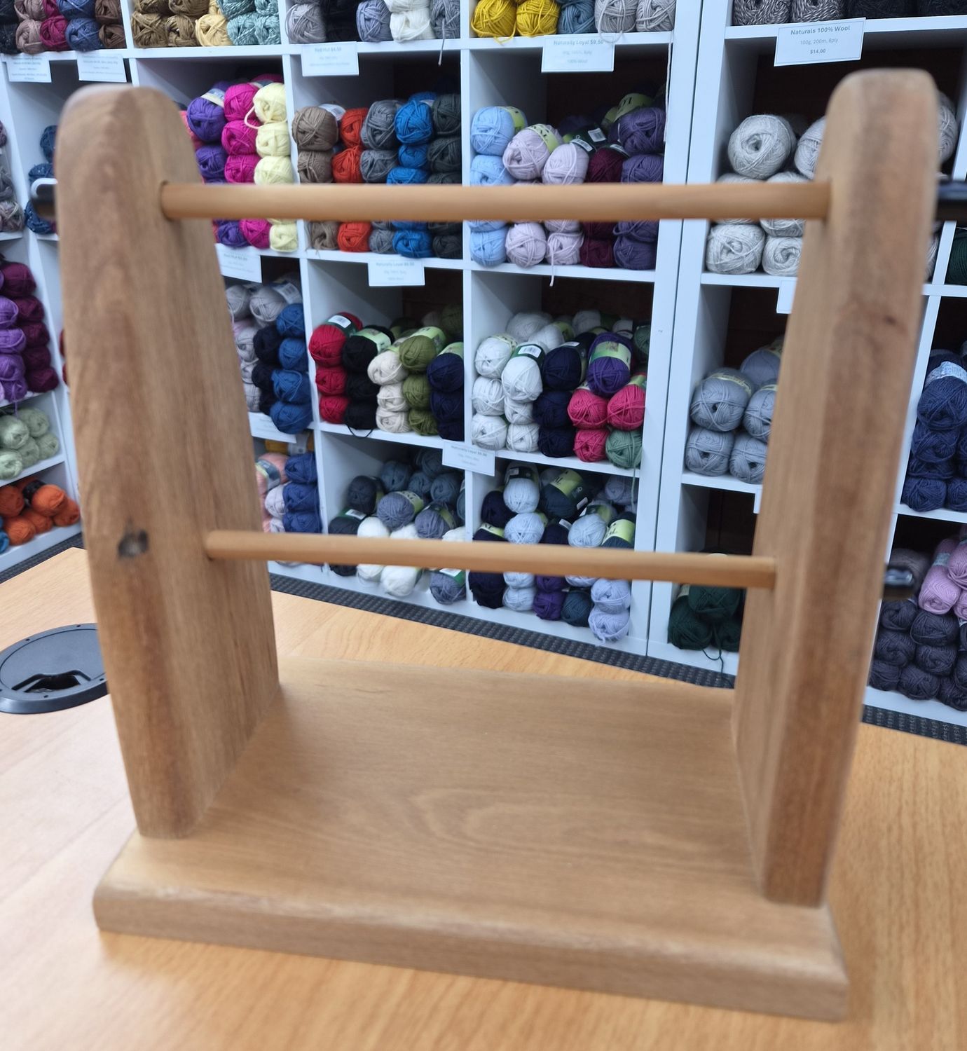 Handmade Wool Holder 2 Yarn