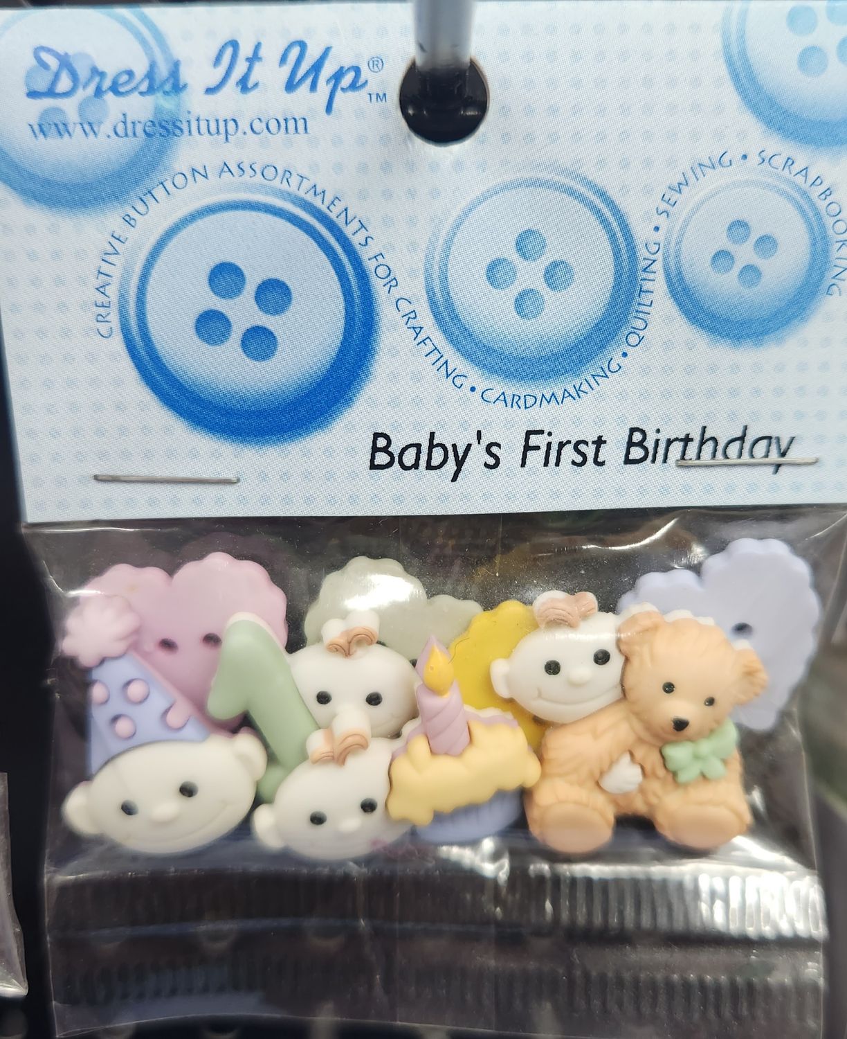 Creative Button Pack - Baby's First Birthday