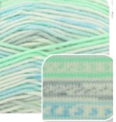 King Cole Cherish 8ply DK 100g 240m 100% Acrylic - Colour Cool Mint Variegated