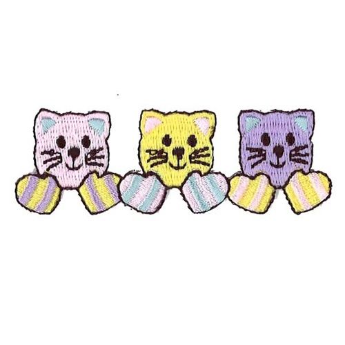 Iron on Motif Pastel Happy Cats