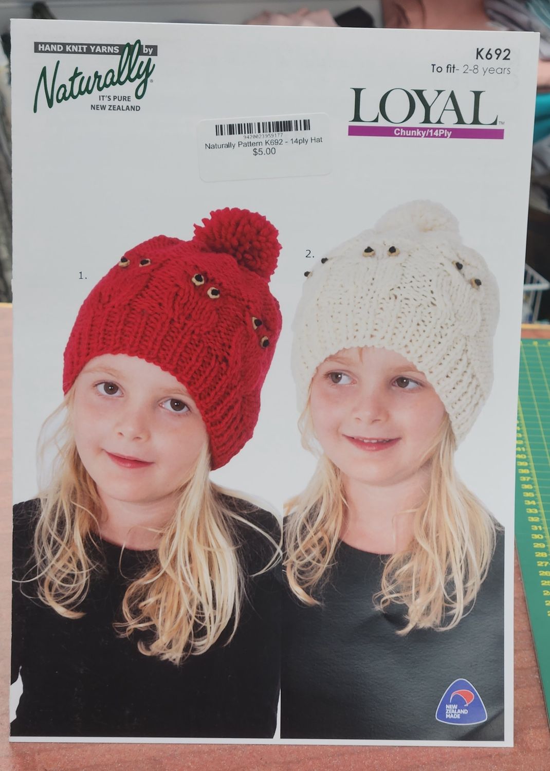 Naturally Pattern K692 - 14ply Hat