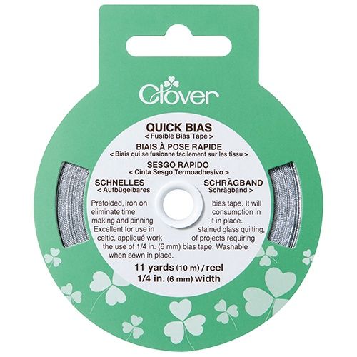 Clover Quick Fusible Bias 10m - Silver