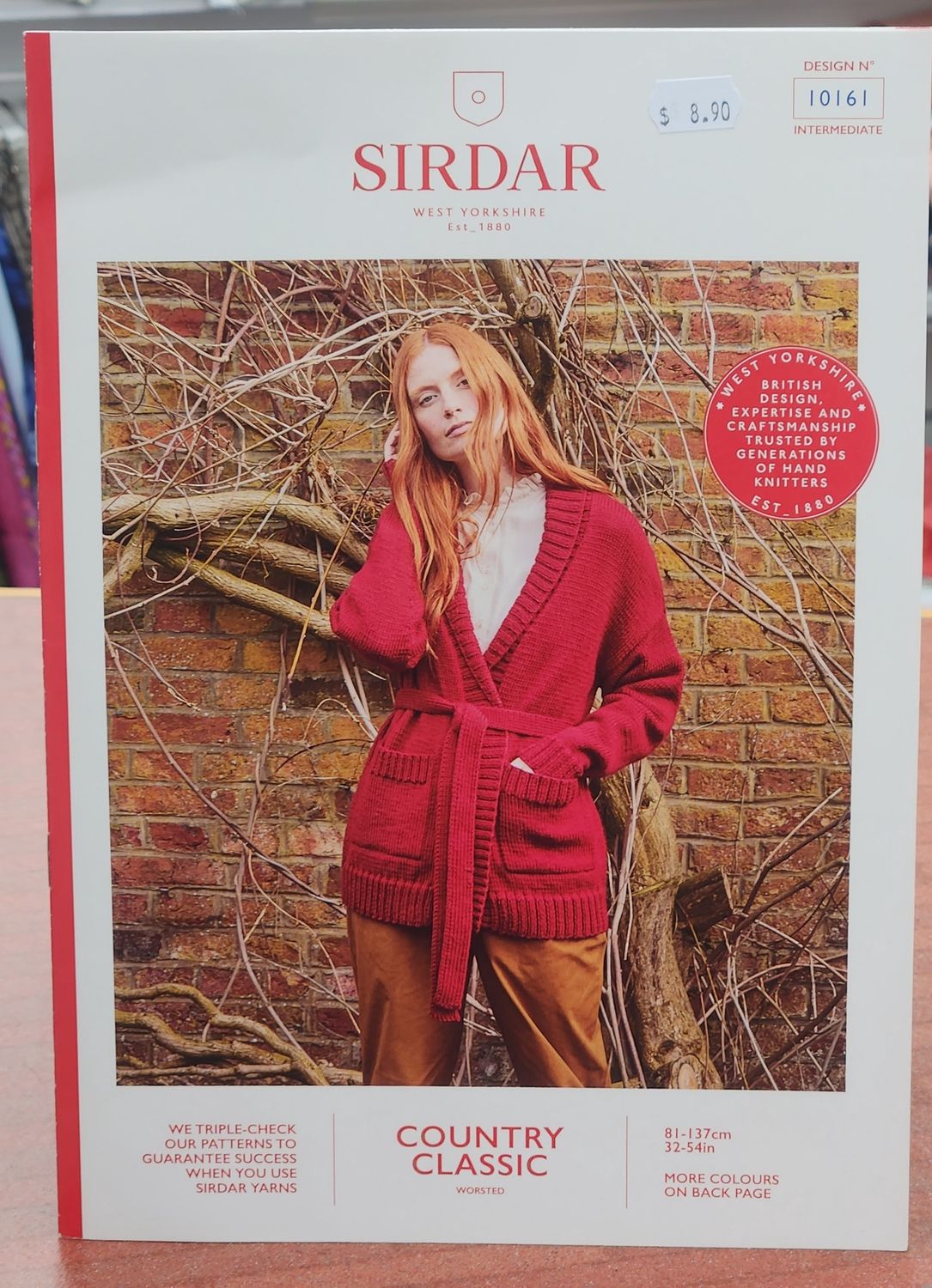 Sirdar Pattern Wrap Cardigan Design No. 10161