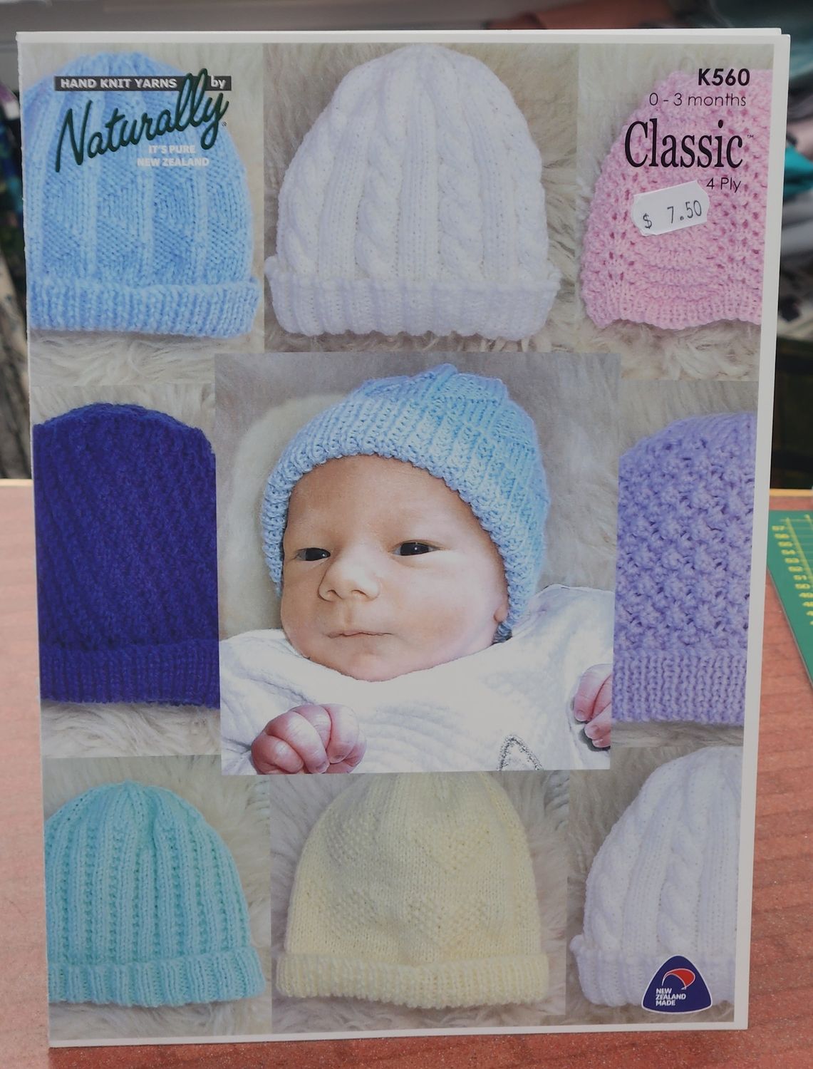 Naturally Pattern K560 Baby Hats