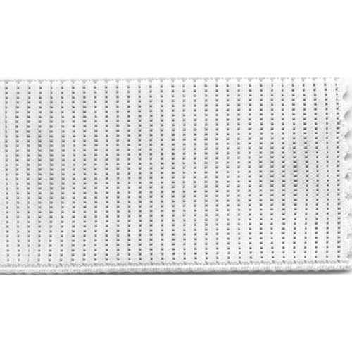 Elastic Ladder 32mm White, Cut Per Metre